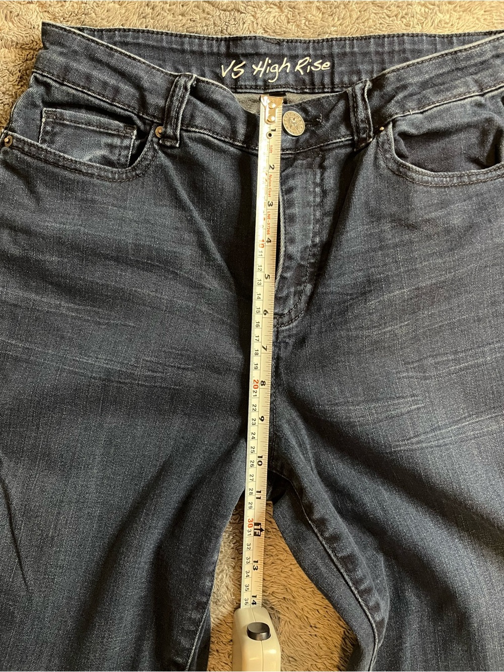 Victoria's Secret Dark Indigo High-Rise Jeans - Picture 7 of 8